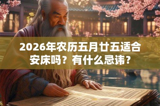 2026年农历五月廿五适合安床吗？有什么忌讳？