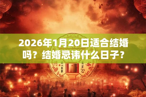 2026年1月20日适合结婚吗?结婚忌讳什么日子? 2026年1月20日适合结婚吗?结婚忌讳什么日子?