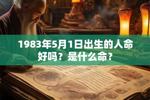 1983年5月1日出生的人命好吗？是什么命？