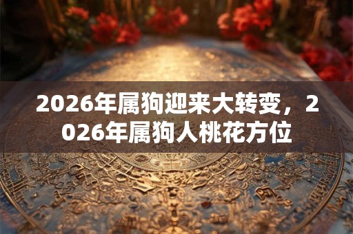 2026年属狗迎来大转变,2026年属狗人桃花方位 2026年属狗迎来大转变,2026年属狗人桃花方位
