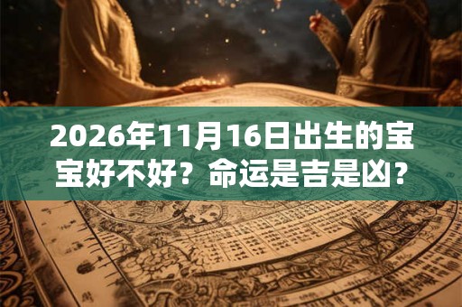 2026年11月16日出生的宝宝好不好？命运是吉是凶？