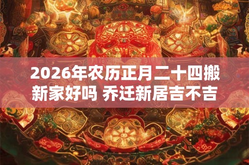 2026年农历正月二十四搬新家好吗 乔迁新居吉不吉利