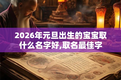 2026年元旦出生的宝宝取什么名字好,取名最佳字