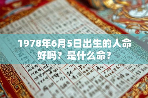 1978年6月5日出生的人命好吗?是什么命? 1978年6月5日出生的人命好吗?是什么命?