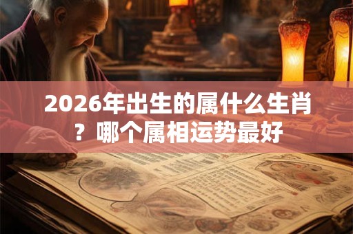 2026年出生的属什么生肖?哪个属相运势最好 2026年出生的属什么生肖?哪个属相运势最好