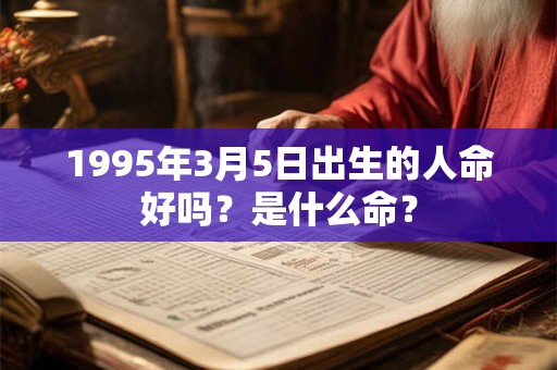 1995年3月5日出生的人命好吗？是什么命？
