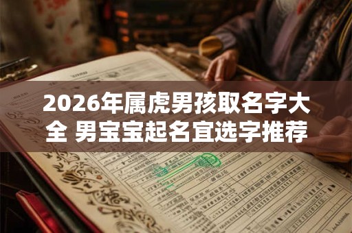 2026年属虎男孩取名字大全 男宝宝起名宜选字推荐 2026年属虎男孩取名字大全 男宝宝起名宜选字推荐