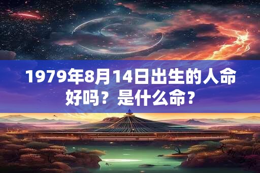 1979年8月14日出生的人命好吗?是什么命? 1979年8月14日出生的人命好吗?是什么命?