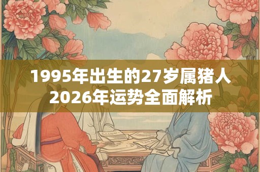 1995年出生的27岁属猪人2026年运势全面解析