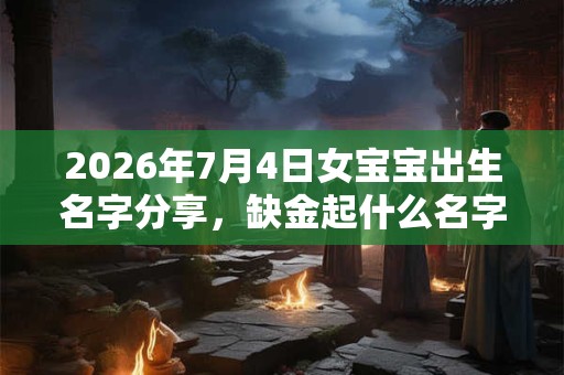 2026年7月4日女宝宝出生名字分享，缺金起什么名字吉利？