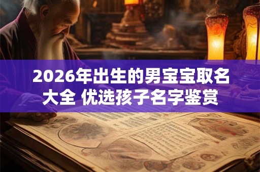 2026年出生的男宝宝取名大全 优选孩子名字鉴赏