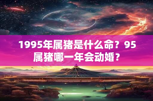1995年属猪是什么命？95属猪哪一年会动婚？