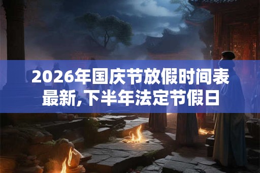2026年国庆节放假时间表最新,下半年法定节假日
