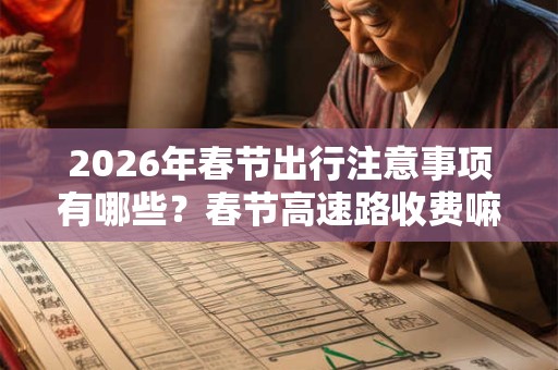 2026年春节出行注意事项有哪些？春节高速路收费嘛？