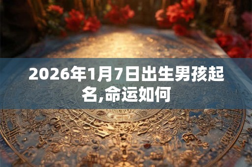 2026年1月7日出生男孩起名,命运如何 2026年1月7日出生男孩起名,命运如何
