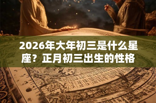 2026年大年初三是什么星座?正月初三出生的性格 2026年大年初三是什么星座?正月初三出生的性格