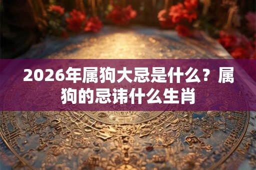 2026年属狗大忌是什么？属狗的忌讳什么生肖
