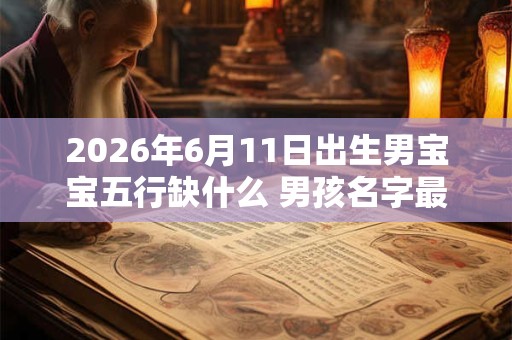2026年6月11日出生男宝宝五行缺什么 男孩名字最新免费版