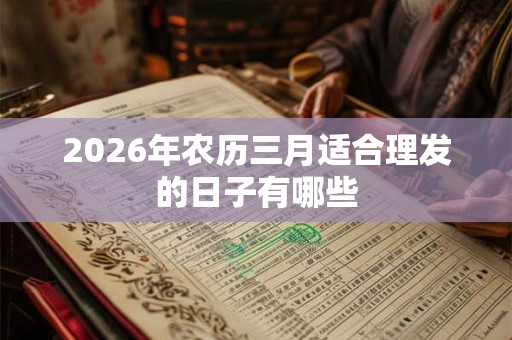 2026年农历三月适合理发的日子有哪些
