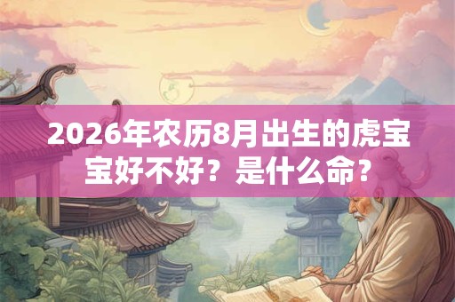 2026年农历8月出生的虎宝宝好不好？是什么命？
