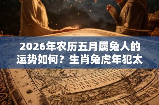 2026年农历五月属兔人的运势如何？生肖兔虎年犯太岁吗