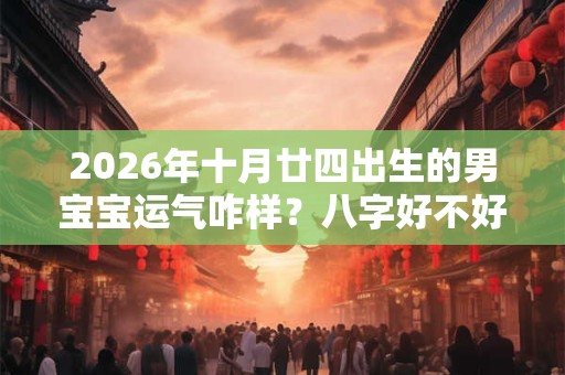 2026年十月廿四出生的男宝宝运气咋样？八字好不好