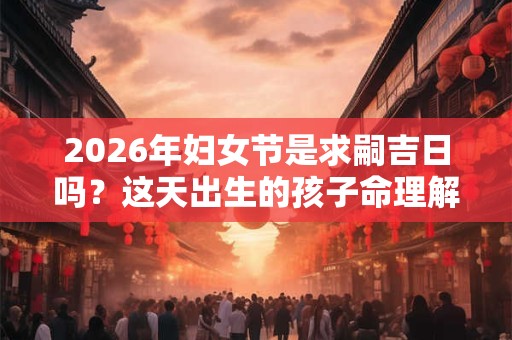 2026年妇女节是求嗣吉日吗？这天出生的孩子命理解析！