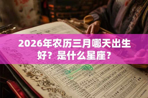 2026年农历三月哪天出生好?是什么星座? 2026年农历三月哪天出生好?是什么星座?