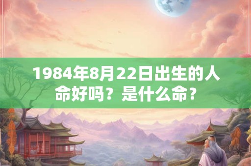 1984年8月22日出生的人命好吗?是什么命? 1984年8月22日出生的人命好吗?是什么命?