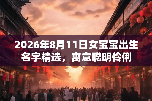 2026年8月11日女宝宝出生名字精选,寓意聪明伶俐 2026年8月11日女宝宝出生名字精选,寓意聪明伶俐