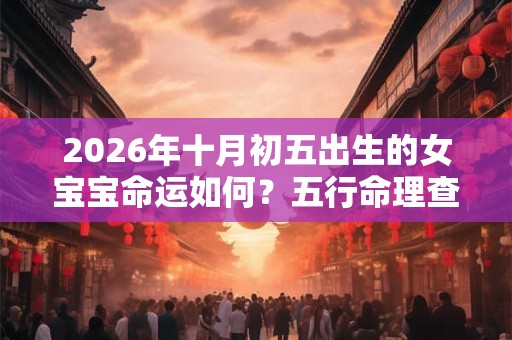 2026年十月初五出生的女宝宝命运如何？五行命理查询