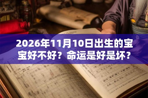 2026年11月10日出生的宝宝好不好？命运是好是坏？