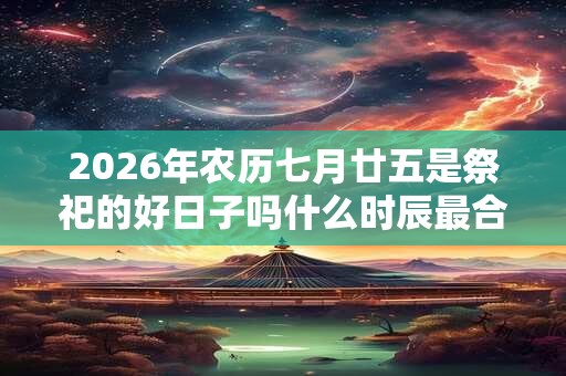 2026年农历七月廿五是祭祀的好日子吗什么时辰最合适? 2026年农历七月廿五是祭祀的好日子吗什么时辰最合适?
