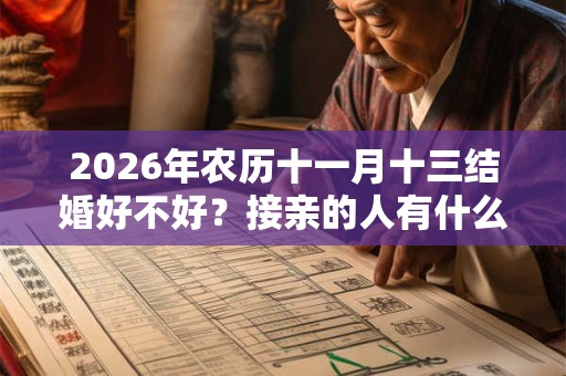 2026年农历十一月十三结婚好不好？接亲的人有什么讲究？