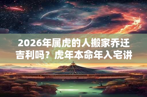 2026年属虎的人搬家乔迁吉利吗？虎年本命年入宅讲究