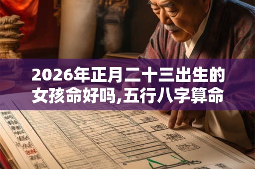 2026年正月二十三出生的女孩命好吗,五行八字算命 2026年正月二十三出生的女孩命好吗,五行八字算命