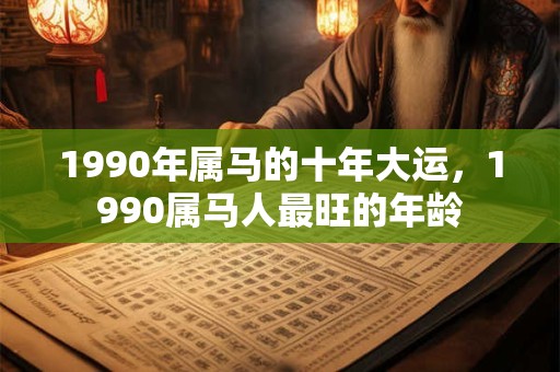 1990年属马的十年大运,1990属马人最旺的年龄 1990年属马的十年大运,1990属马人最旺的年龄