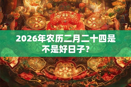 2026年农历二月二十四是不是好日子？