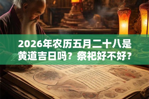 2026年农历五月二十八是黄道吉日吗?祭祀好不好? 2026年农历五月二十八是黄道吉日吗?祭祀好不好?