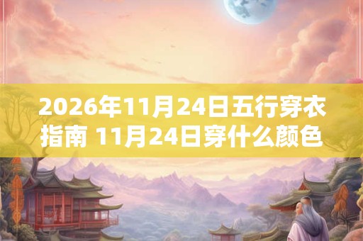 2026年11月24日五行穿衣指南 11月24日穿什么颜色的衣服
