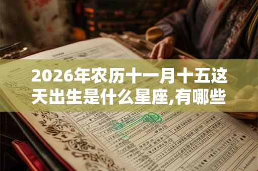 2026年农历十一月十五这天出生是什么星座,有哪些幸运色？