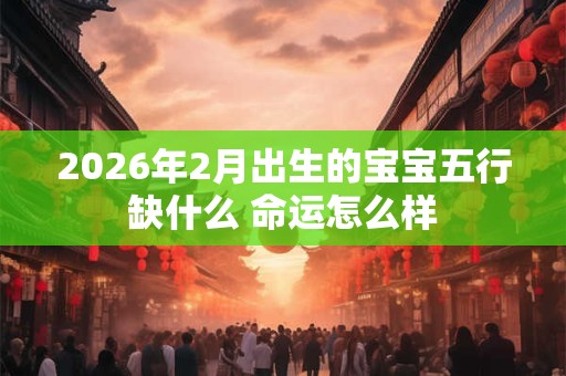 2026年2月出生的宝宝五行缺什么 命运怎么样