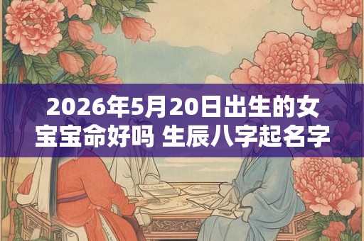 2026年5月20日出生的女宝宝命好吗 生辰八字起名字 2026年5月20日出生的女宝宝命好吗 生辰八字起名字