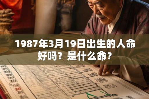 1987年3月19日出生的人命好吗？是什么命？