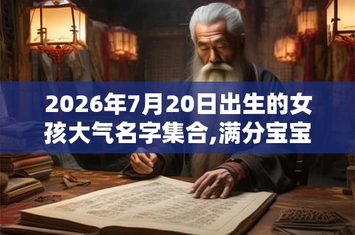 2026年7月20日出生的女孩大气名字集合,满分宝宝名推荐