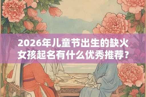 2026年儿童节出生的缺火女孩起名有什么优秀推荐? 2026年儿童节出生的缺火女孩起名有什么优秀推荐?