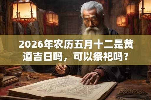 2026年农历五月十二是黄道吉日吗,可以祭祀吗? 2026年农历五月十二是黄道吉日吗,可以祭祀吗?