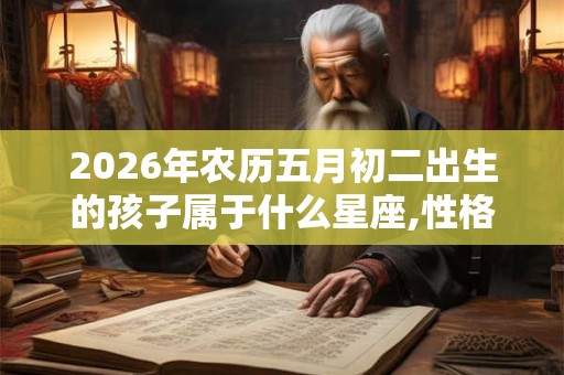 2026年农历五月初二出生的孩子属于什么星座,性格好吗? 2026年农历五月初二出生的孩子属于什么星座,性格好吗?