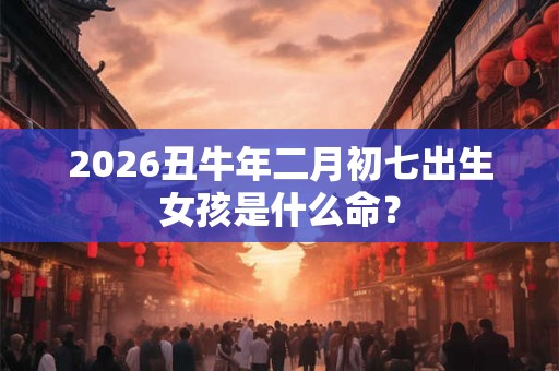 2026丑牛年二月初七出生女孩是什么命? 2026丑牛年二月初七出生女孩是什么命?