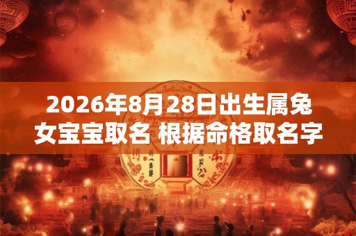 2026年8月28日出生属兔女宝宝取名 根据命格取名字 2026年8月28日出生属兔女宝宝取名 根据命格取名字